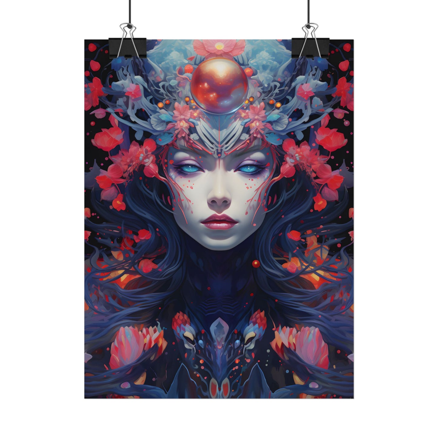 Otherworldly Celestial Dreams: Starry Night Artwork - Poster