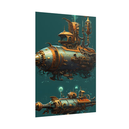 Steampunk Undersea Adventure: Captain Nemos' Submarine Odyssey - Poster