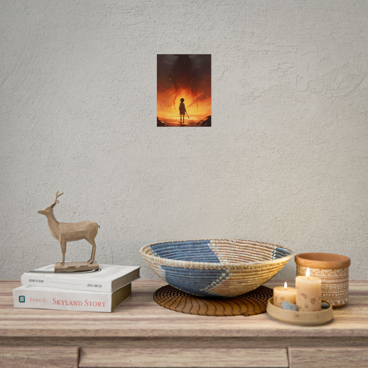 Cozy Kitchen Essentials: Wooden Cutting Board & Home Cooked Delights - Poster