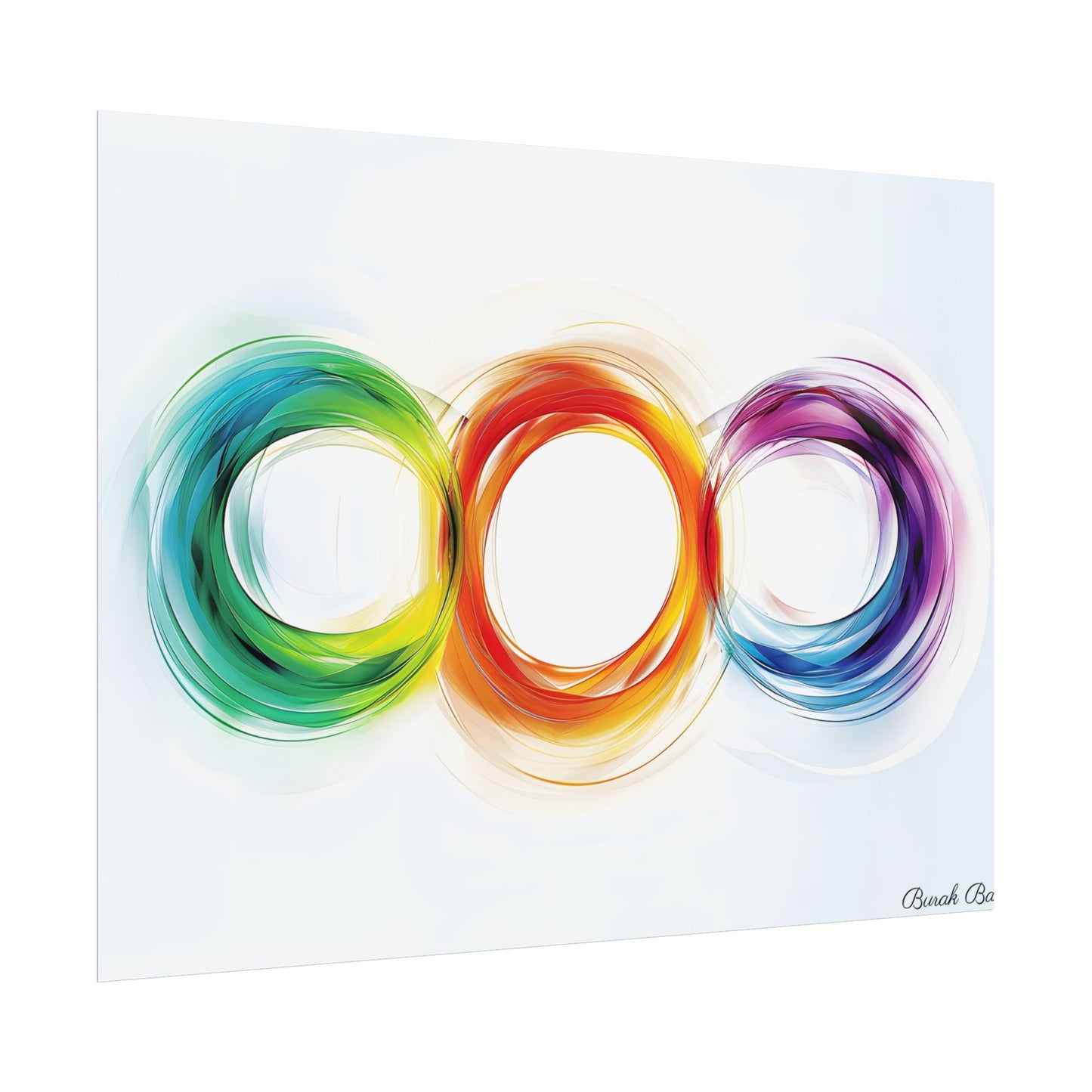 Colorful Swirls: Graphic Art Design - Poster