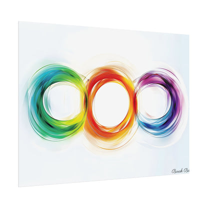 Colorful Swirls: Graphic Art Design - Poster