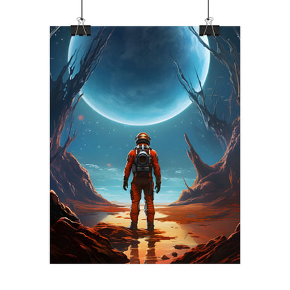 Futuristic Wilderness Explorer - Poster