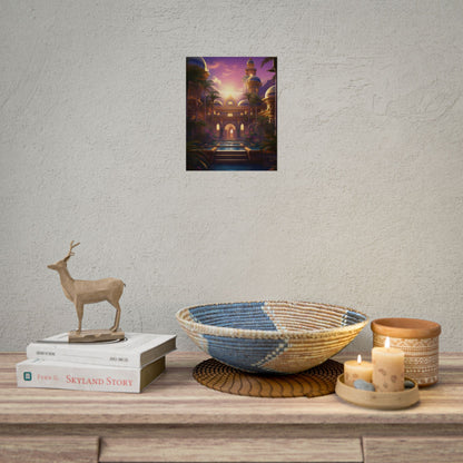 Mythical Desert Oasis: Arabian Nights-Inspired Artwork - Poster
