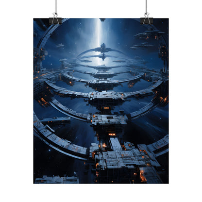 Aetherial Space Station: Massive Orbital Habitat - Poster