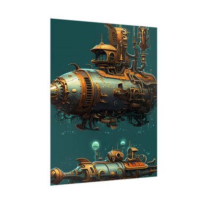 Steampunk Undersea Adventure: Captain Nemos' Submarine Odyssey - Poster