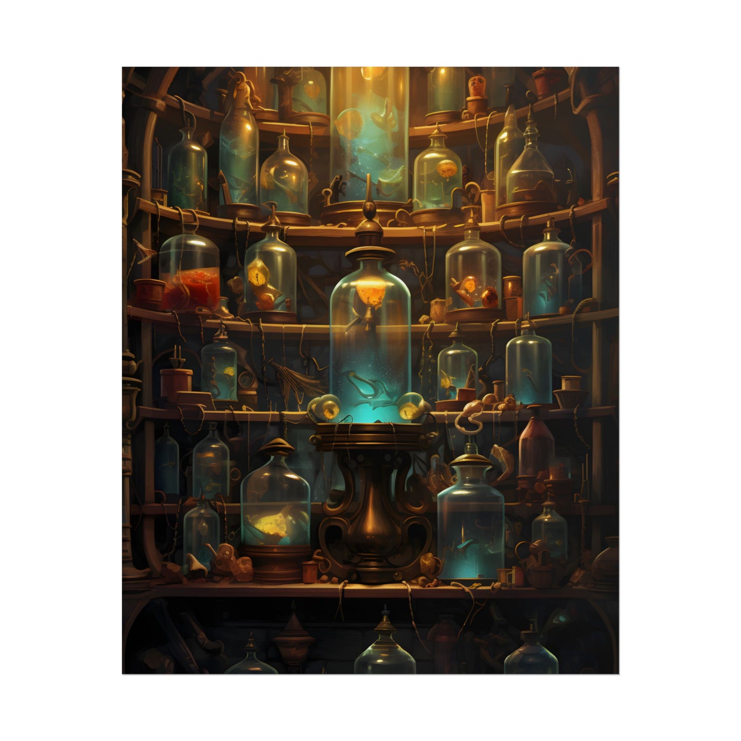 Lab Curiosities: Mysterious Research Space Artwork - Poster