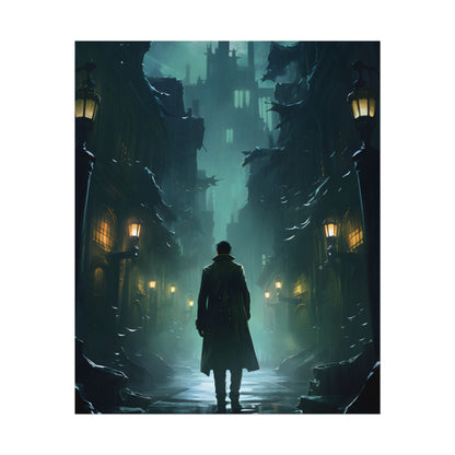 Urban Noir Detective: Mystery Solving Artwork - Poster