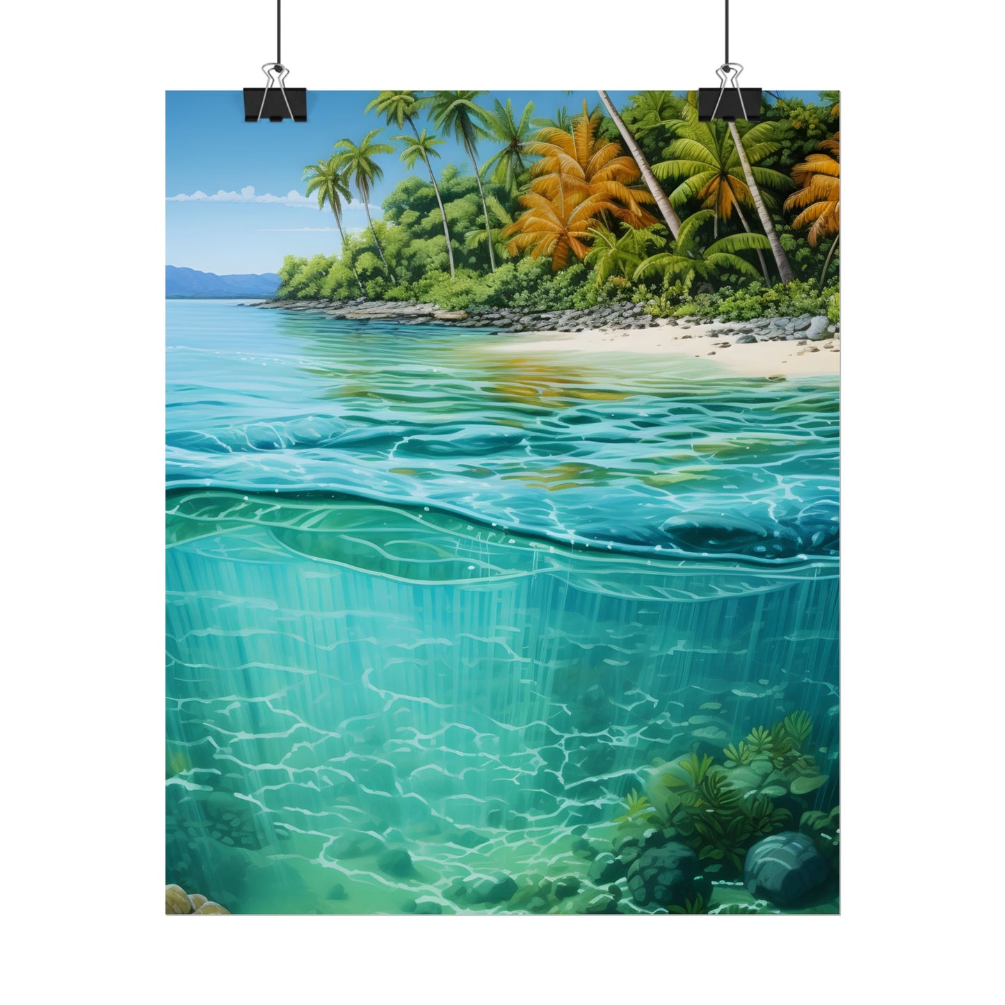 Tropical Island Paradise: Serene Natural Beauty - Poster
