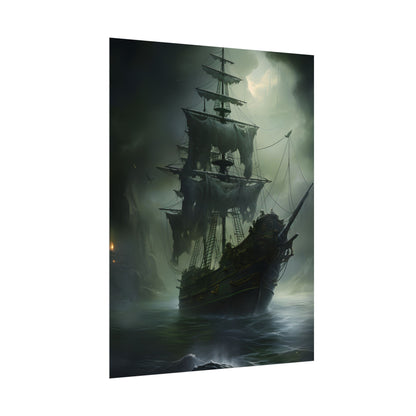 Pirate Ghost Ship: Sailing Through the Ocean - Poster
