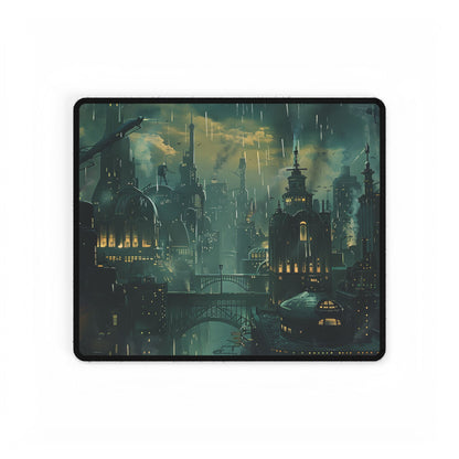 Vintage Underwater Travel Poster: Serene Adventure - Desk Mat
