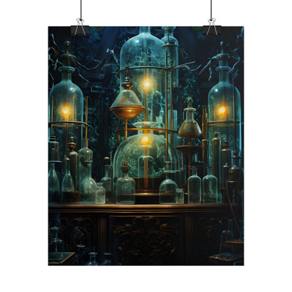 Laboratory Scene: Scientist in Chemical Research - Poster