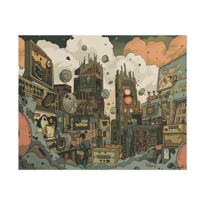 Comic Book Style Iconic Mask: Bold Lines and Dramatic Details - Poster