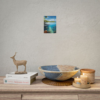 Tranquil Tropical Paradise: Relaxed Island Getaway Art - Poster