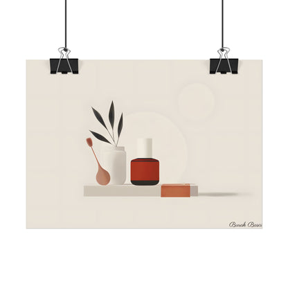 Minimalist Electronic Device: Bold Modern Art Illustration - Poster