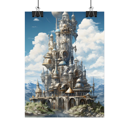 Floating City Columbia 6: Breathtaking Modern Cityscape - Poster
