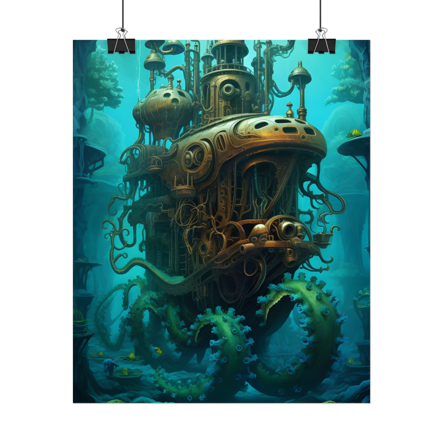 Steampunk Underwater Adventure: Dive into Discovery - Poster