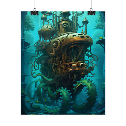 Steampunk Underwater Adventure: Dive into Discovery - Poster