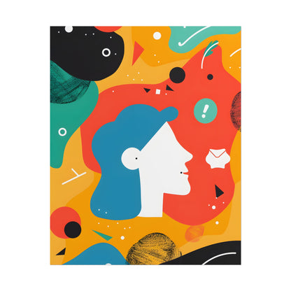 Vibrant Growth Mindset: Colorful Motivation Art - Poster