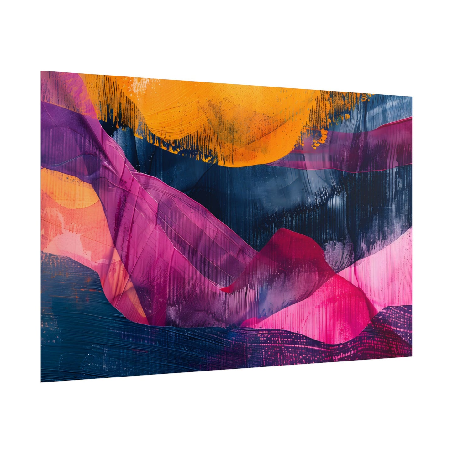 Vibrant Abstract Art: Organic Patterns in Modern Colors - Poster