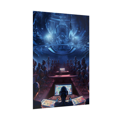 Futuristic Robot Orchestra: Musical Performance Art - Poster