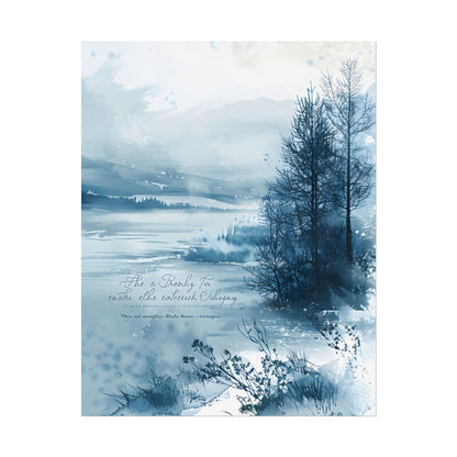 Peaceful Serenity: Winding River and Forest Reflections - Poster