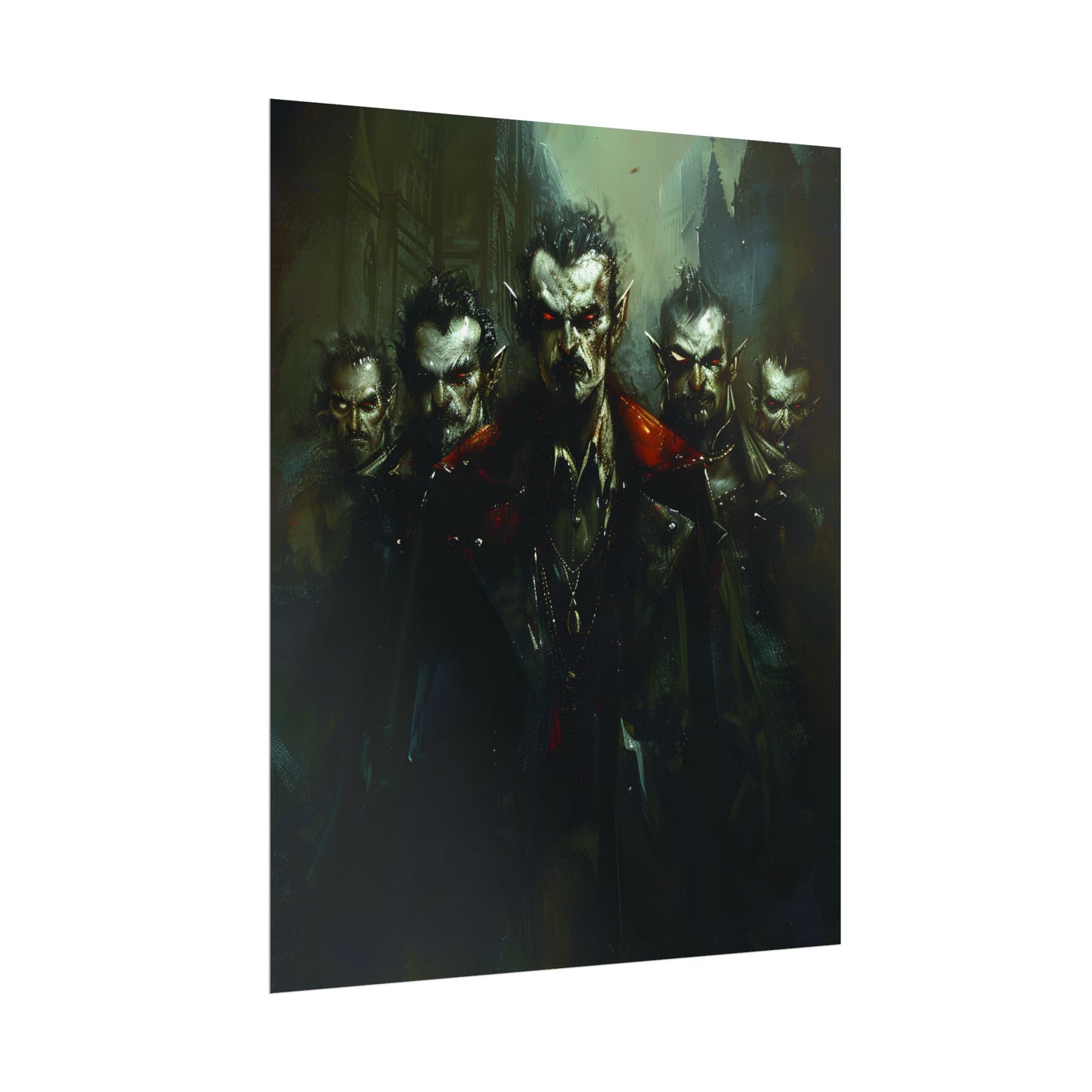 Gothic Vampires: Dark Fantasy Artwork - Poster