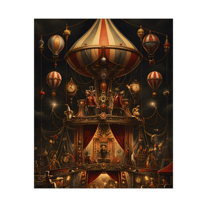 Whimsical Clockwork Circus: A Fantastical Artwork - Poster