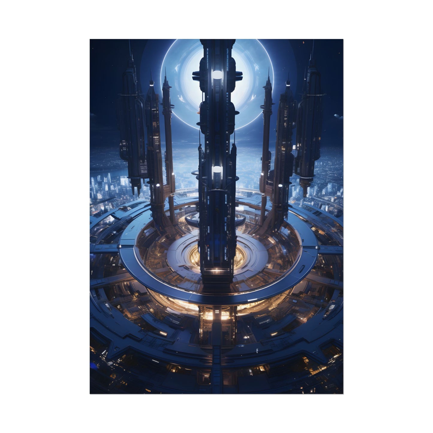 Massive Space Station: A Complex Oasis in Outer Space - Poster