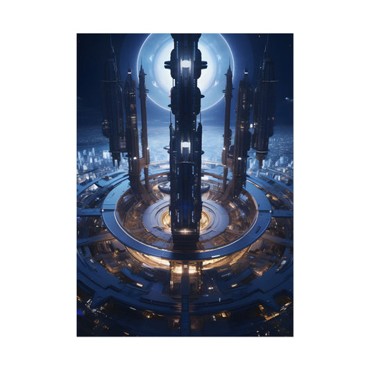 Massive Space Station: A Complex Oasis in Outer Space - Poster