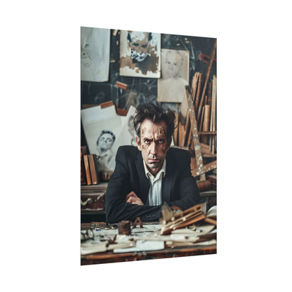 Intimate Self-Reflection: A Man's Portrait - Poster