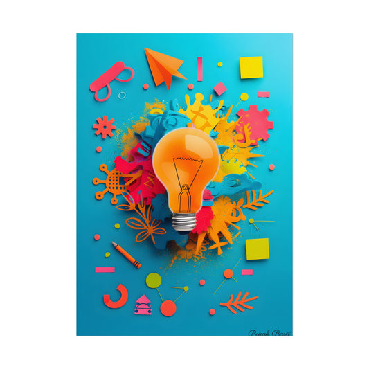 Vibrant Growth Mindset: Inspiring Artwork for Motivation - Poster