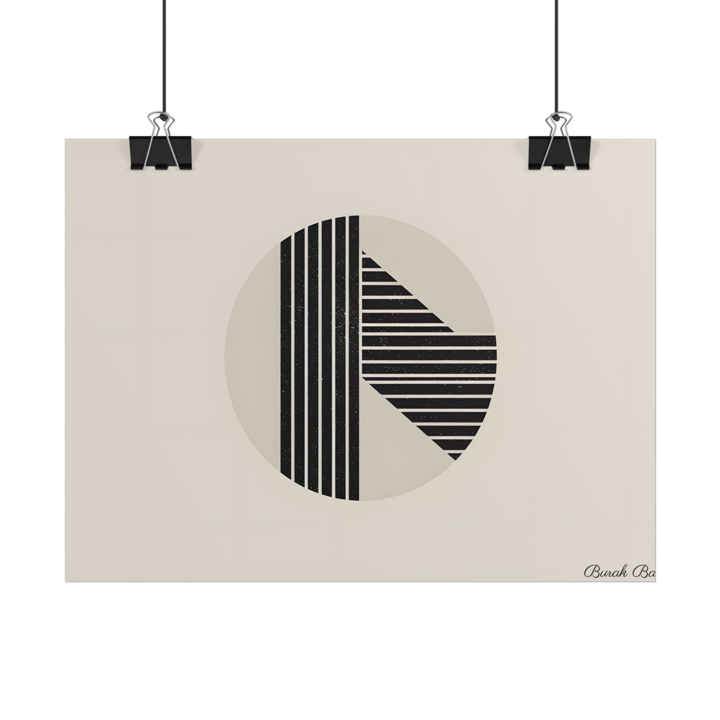Modern Minimalist Poster: Bold Typography and Geometric Forms - Poster