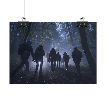 Mysterious Forest Adventure: Exploring with Courage - Poster
