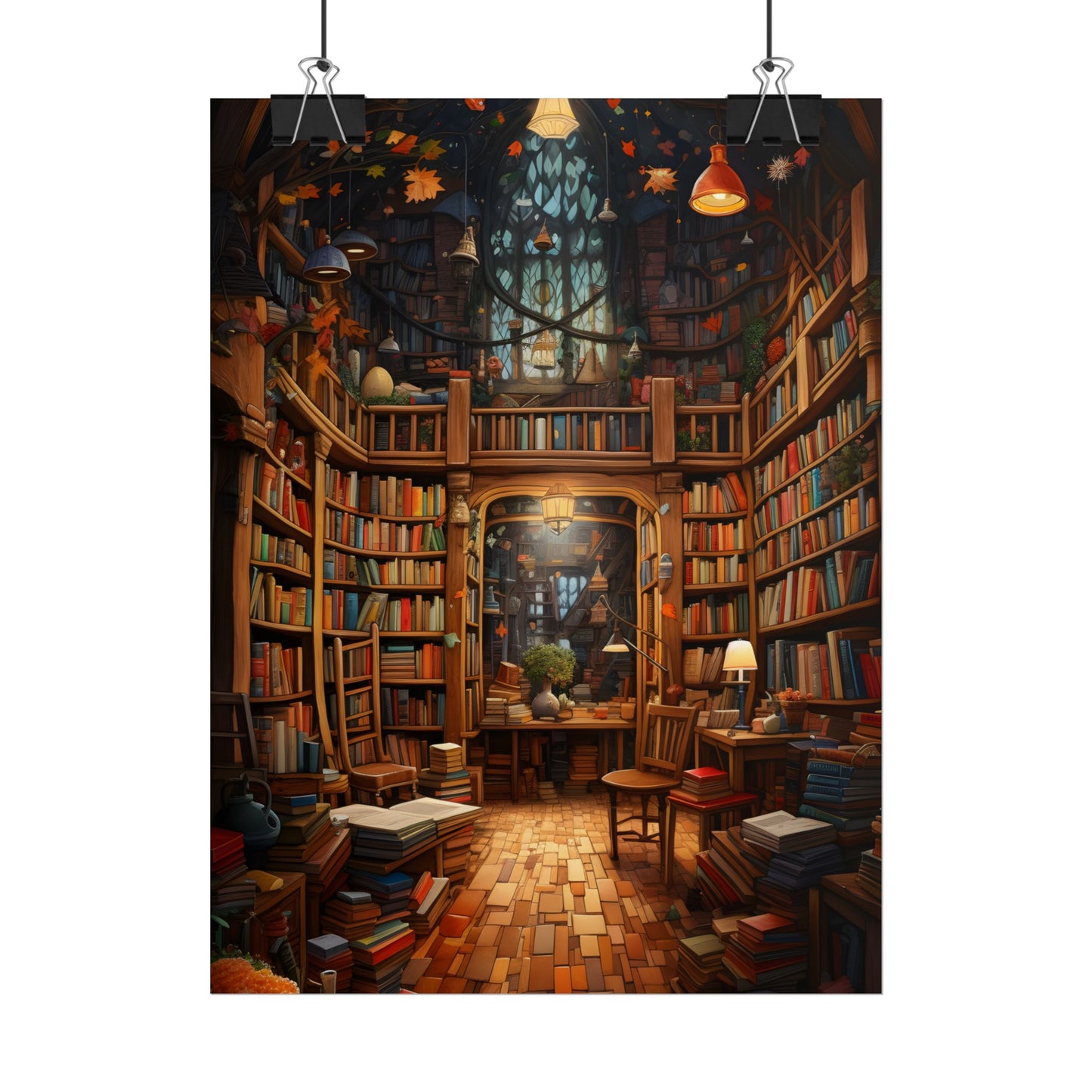 Charming Magical Bookshop: Cozy Book Lover's Paradise - Poster