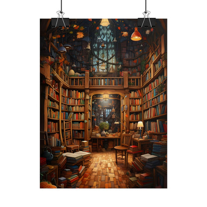 Charming Magical Bookshop: Cozy Book Lover's Paradise - Poster