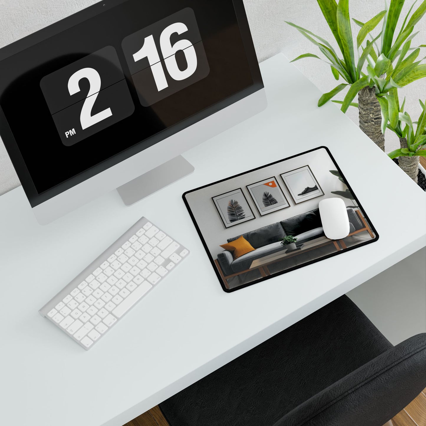 Minimalist Modern Living Room: Simple Furniture Art - Desk Mat
