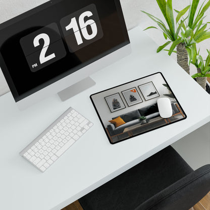 Minimalist Modern Living Room: Simple Furniture Art - Desk Mat