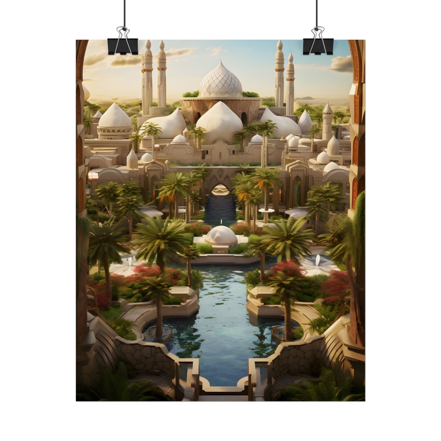 Desert Oasis Dreams: Arabian Nights-Inspired Artwork - Poster