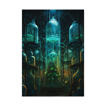 Molecular Secrets: Laboratory Artwork Showcase - Poster