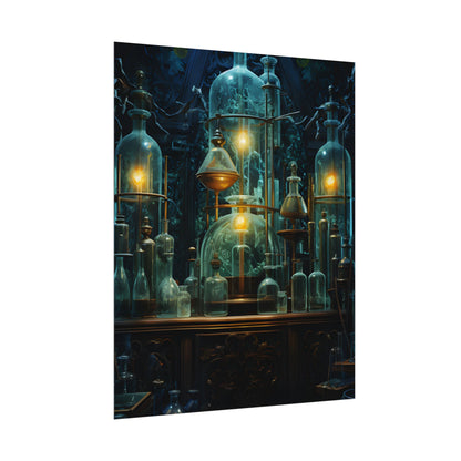 Laboratory Scene: Scientist in Chemical Research - Poster