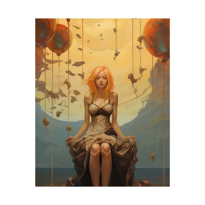 Leg Study in Natural Light: Dark Art Photography - Poster