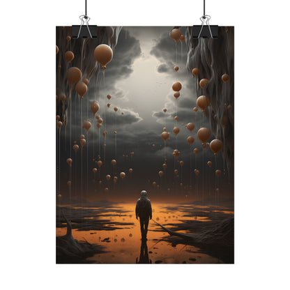 Freedom in Nature: Casual Outdoor Portrait - Poster