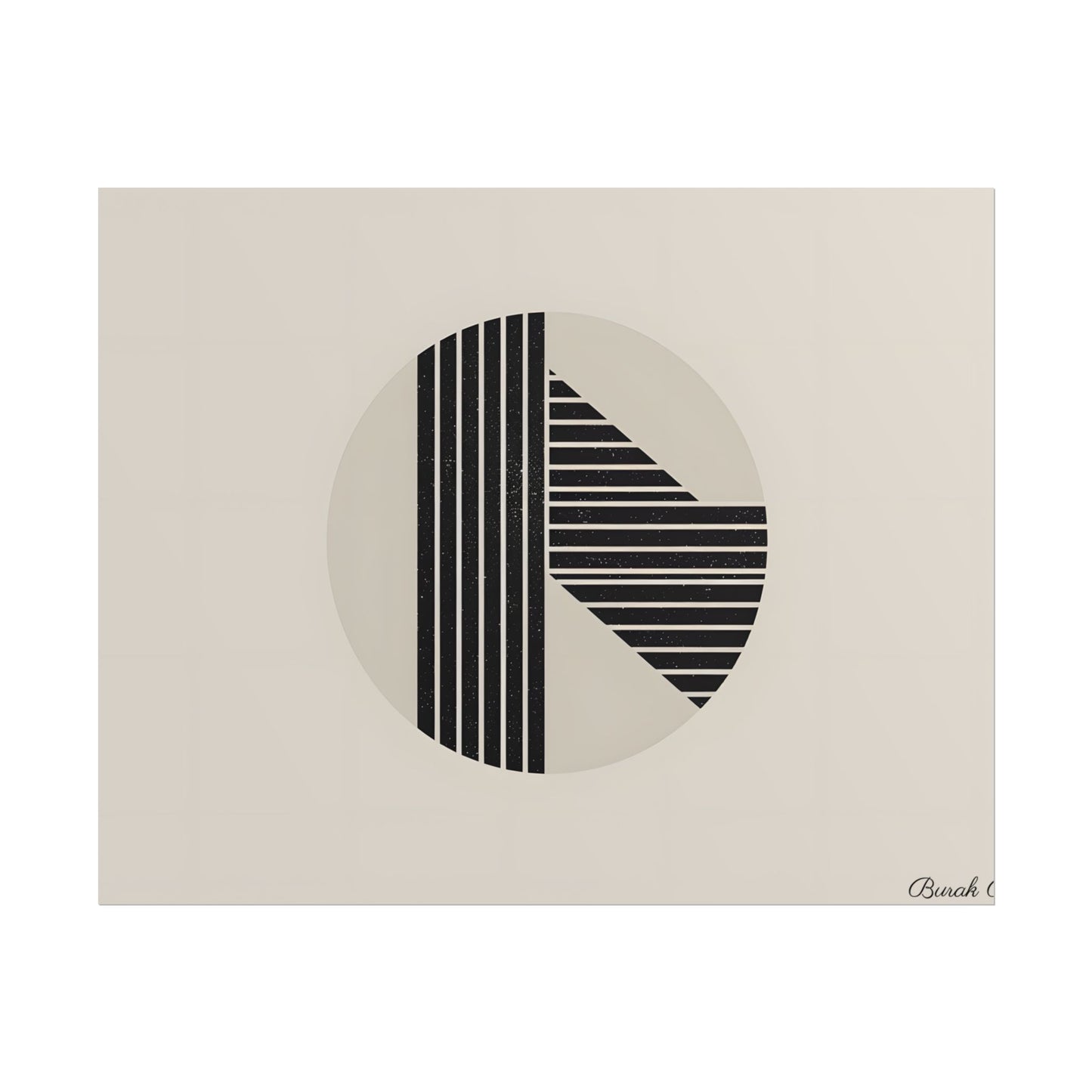 Modern Minimalist Poster: Bold Typography and Geometric Forms - Poster