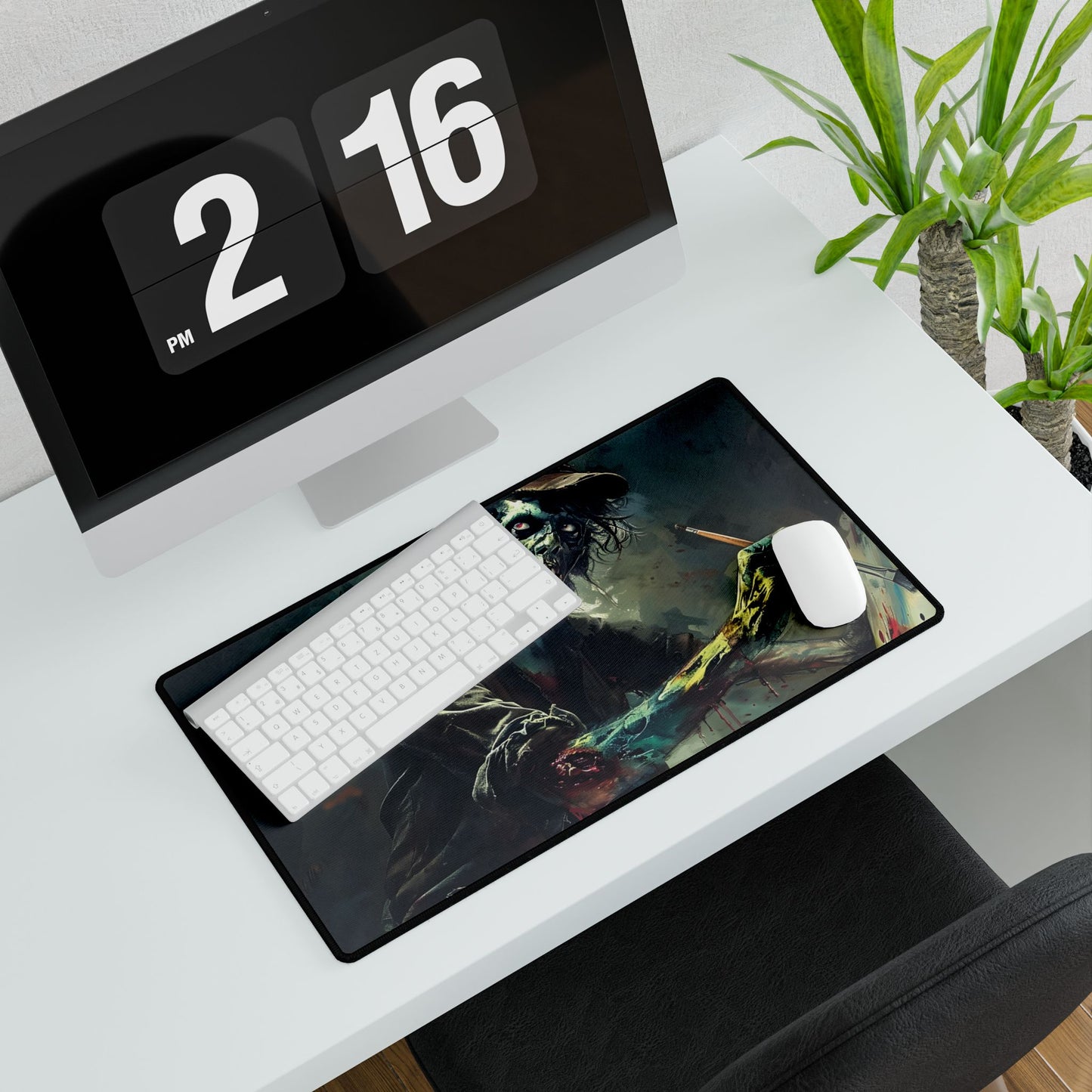 Zombie Horror Original Art: Original Artwork - Desk Mat