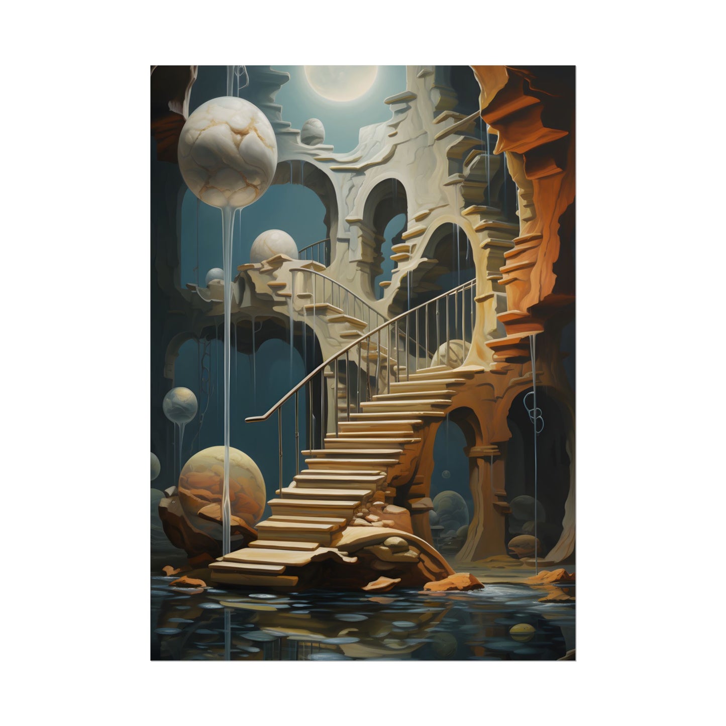 Person in Urban Oasis: Outdoors Artwork - Poster
