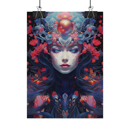 Otherworldly Celestial Dreams: Starry Night Artwork - Poster