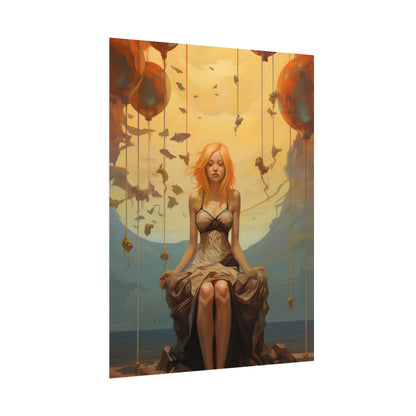 Leg Study in Natural Light: Dark Art Photography - Poster