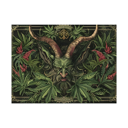Victorian Devil: Dark Ominous Illustration - Poster