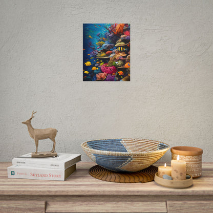 Underwater Paradise: A Sanctuary of Vibrant Marine Life - Artwork - Poster