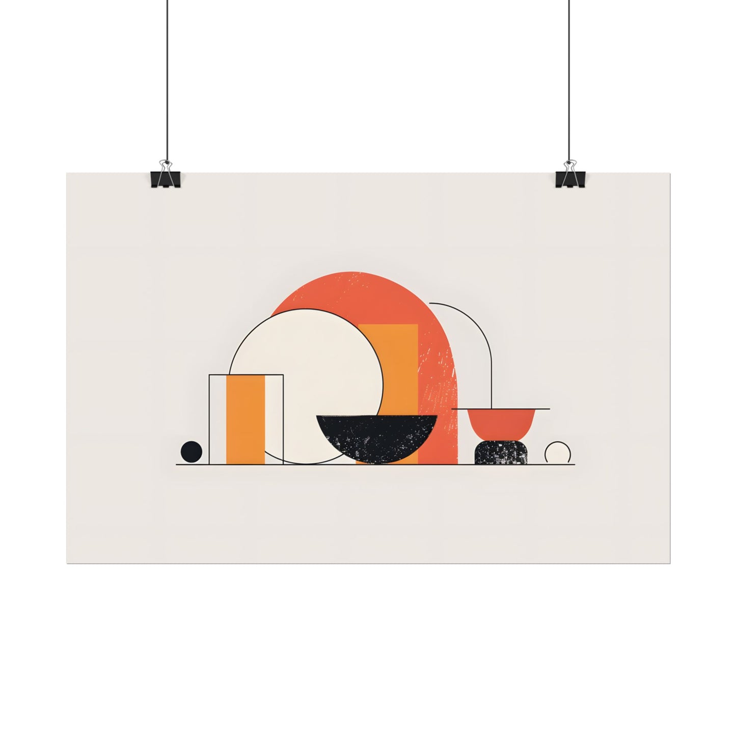 Minimalist Digital Product Design: Bold Block Artwork - Poster